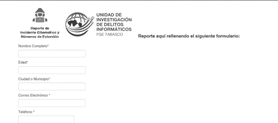 Habilita Fiscalía del Estado portal para denunciar números sospechosos utilizados para extorsionar