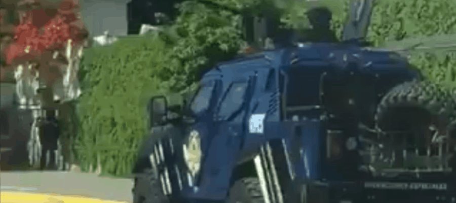 Exhiben en redes sociales que casa de gobierno de Tamaulipas está blindada por un grupo de operaciones especiales