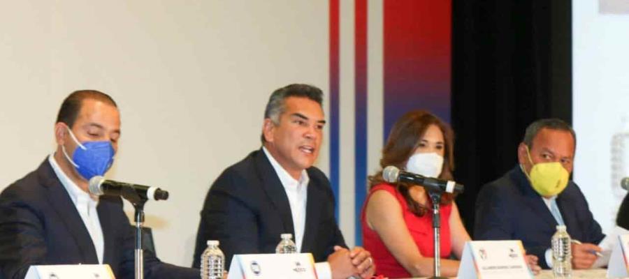 Firman PAN, PRI y PRD coalición en San Lázaro para restablecer equilibrios perdidos entre poderes