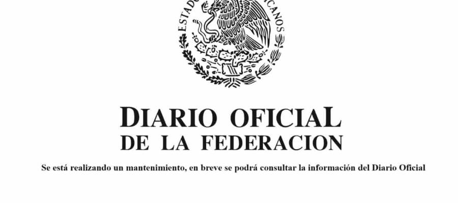 Dan mantenimiento al portal web del Diario Oficial de la Federación