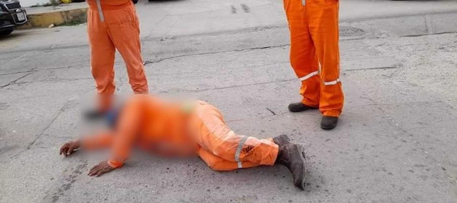 Transporte de personal atropella a obrero en Paraíso mientras se desplazaba en su motocicleta