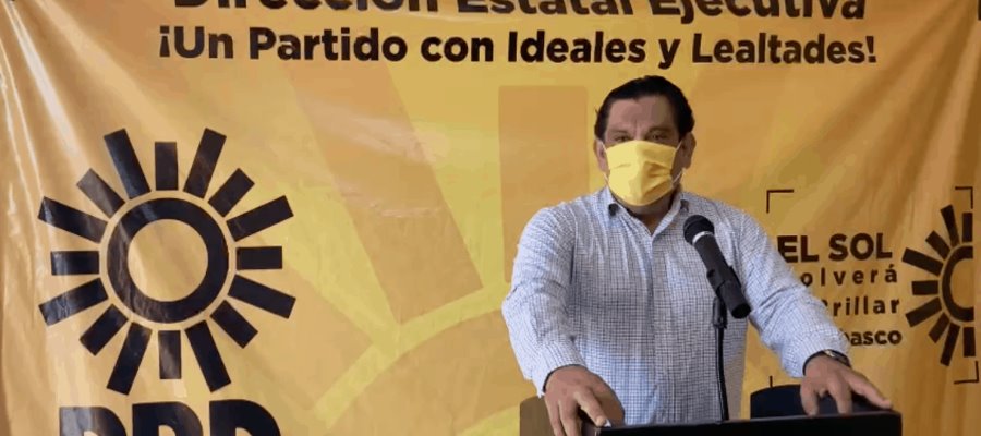 Rechaza PRD que esposo de candidata a la alcaldía de Paraíso haya estado repartiendo despensas