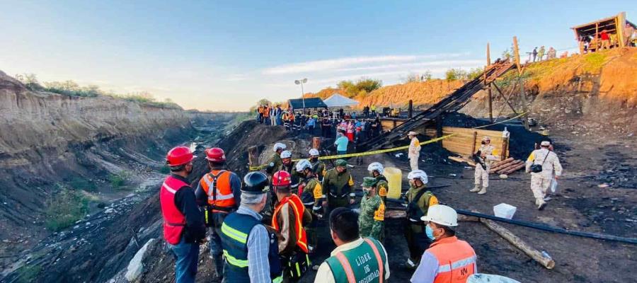 Rescatan cuerpo sin vida de uno de los trabajadores atrapados en la mina de Múzquiz, Coahuila