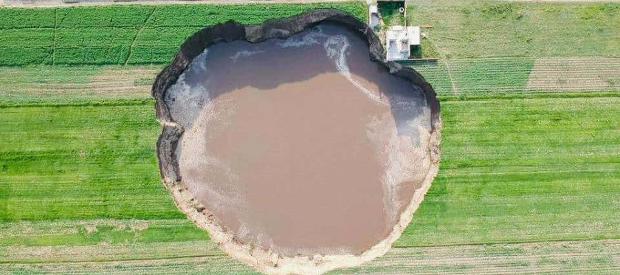 Difiere IPN con Conagua respecto a socavón en Puebla: extracción de agua y sequía lo provocaron
