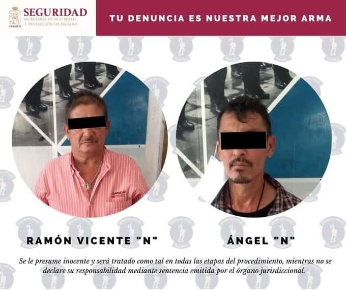 Detienen a cinco y aseguran dos vehículos robados en Centro