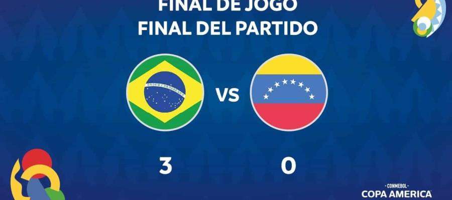 ¡Arranca la Copa América! Brasil vence a Venezuela y Colombia a Ecuador ¡Arranca la Copa América! Brasil vence a Venezuela y Colombia a Ecuador