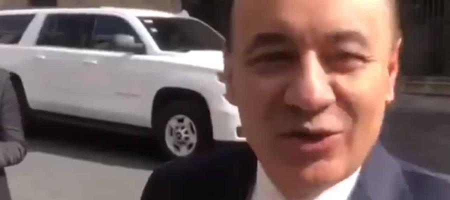 Alfonso Durazo se reúne con AMLO en Palacio Nacional