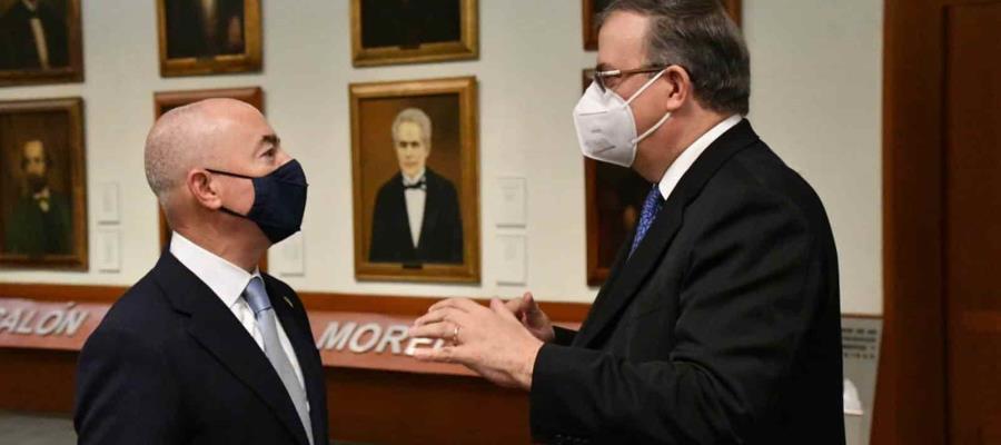 Comercio, turismo y vacunación, temas abordados en la reunión con Alejandro Mayorkas: Marcelo Ebrard