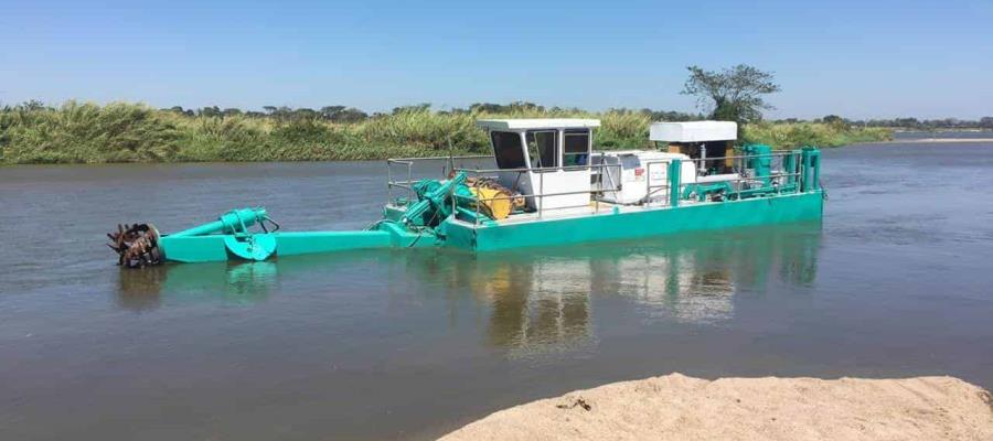 Licitará gobierno de Tabasco renta de dragas para desazolve del Grijalva