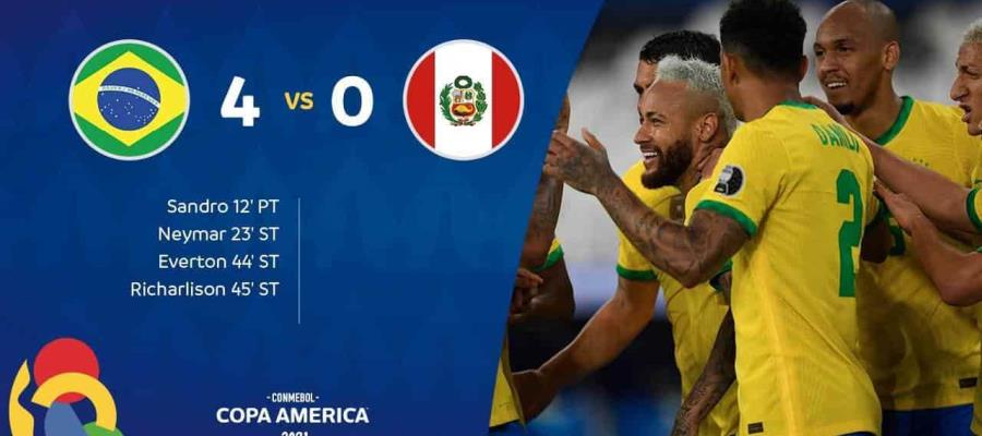 Brasil lidera el Grupo A de la Copa América; este viernes juega Argentina