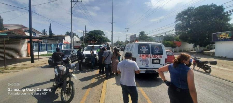 Atropellan a madre e hijo en boulevard de Paraíso; resultaron con lesiones