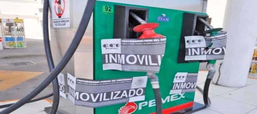 Inmoviliza Profeco 17 bombas de gasolina por no dar litros completos