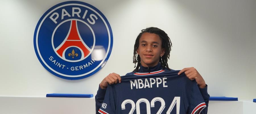 Ethan Mbappé, hermano de Kylian, ficha como jugador del PSG