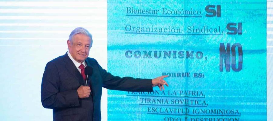 Presume Obrador investigación de Beatriz Gutiérrez sobre la clase media contra el comunismo Presume Obrador investigación de Beatriz Gutiérrez sobre la clase media contra el comunismo