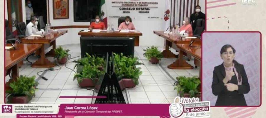 Destaca consejero del IEPC que el PREPET fue un éxito