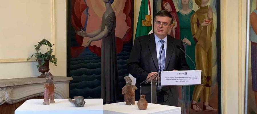 Recupera México piezas arqueológicas que estaban en Francia Recupera México piezas arqueológicas que estaban en Francia