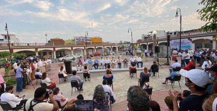 Inaugura AALH ‘Plaza de la Transformación’ y el malecón de Iquinuapa en Jalpa