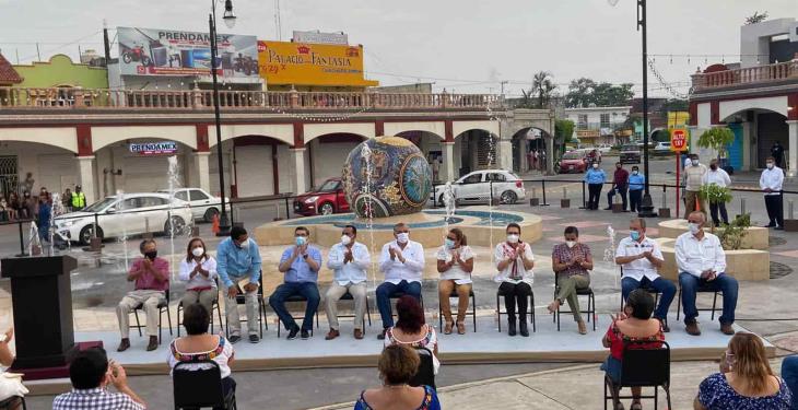 Inaugura AALH ‘Plaza de la Transformación’ y el malecón de Iquinuapa en Jalpa
