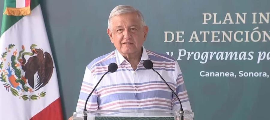 Presenta AMLO plan integral para “hacer justicia” a la región de Cananea, en Sonora