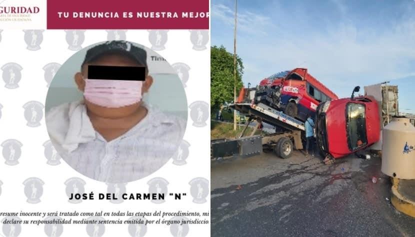 Detienen a presunto operador de camión que ocasionó accidente en la colonia Indeco