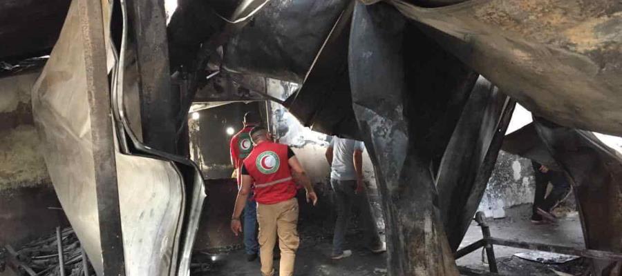 Suman 92 muertos por incendio en hospital de Irak