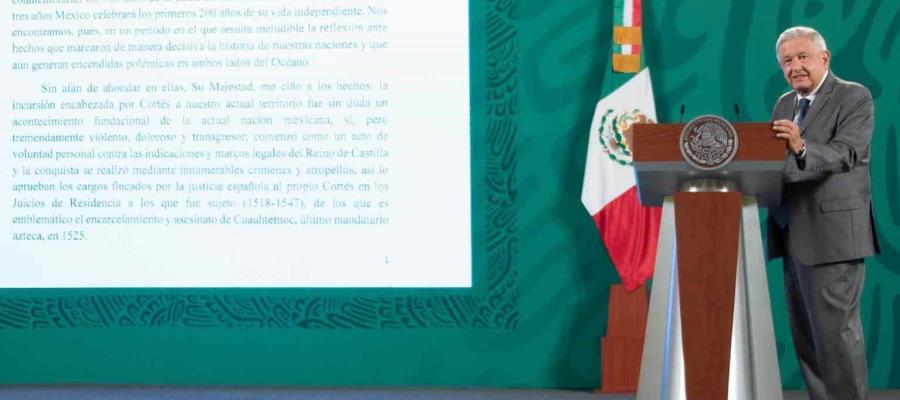 Gobierno de España no tuvo humildad para responder carta sobre perdón: AMLO