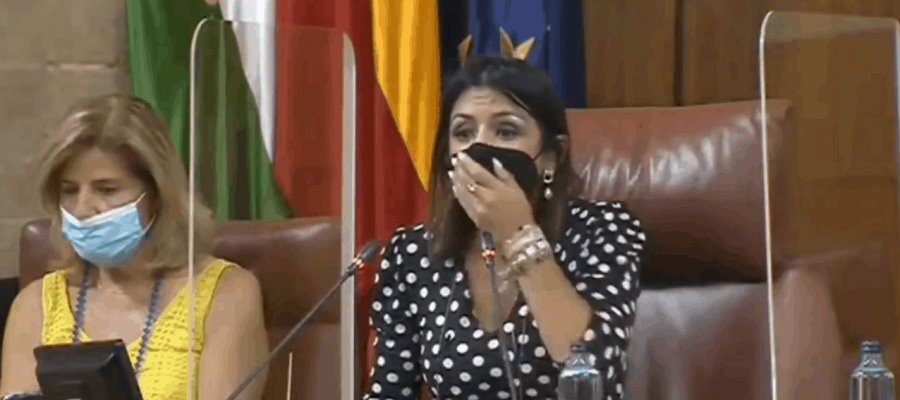 Rata irrumpe en sesión del Parlamento de Andalucía en España