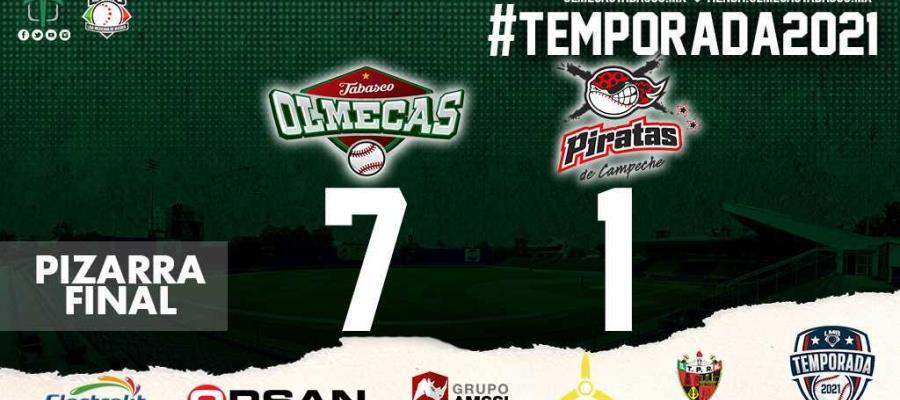 Olmecas ganan el primer juego ante Campeche y logran .500