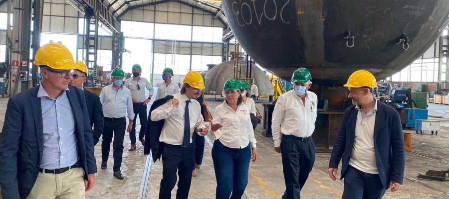 Supervisa Rocío Nahle, en Italia, fabricación de reactores y equipos críticos para Dos Bocas