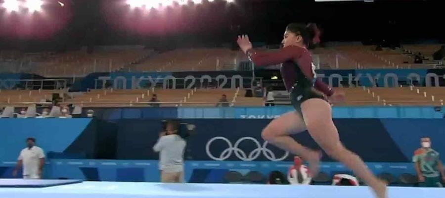 Avanza Alexa Moreno a la final de salto de caballo en Tokio 2020, pero queda fuera del All-Around 