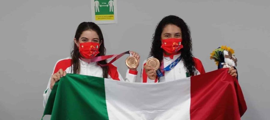 Felicita AMLO a mexicanos que ganaron medallas de bronce en Tokio; dice que las sintió como si fueran de oro