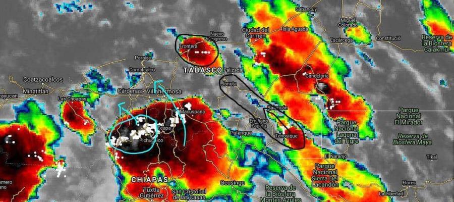 Prevé CONAGUA lluvias en 12 municipios de Tabasco