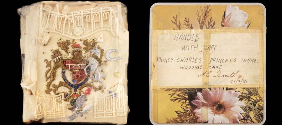 A 40 años de la boda del siglo, subastarán pedazo de pastel del enlace entre Lady Di y el príncipe Carlos