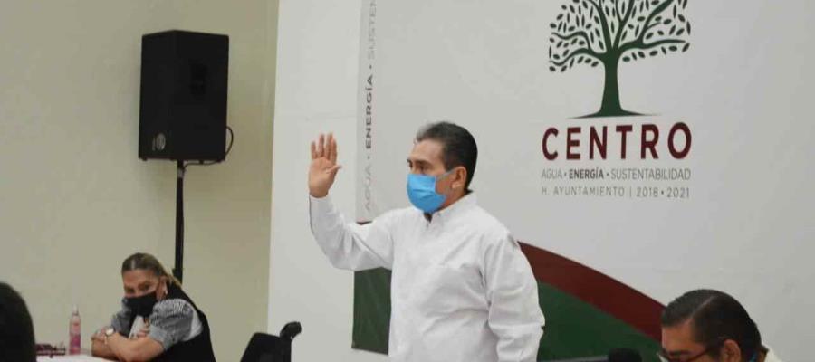 Reaparece Evaristo Hernández... encabeza sesión ordinaria de Cabildo de Centro