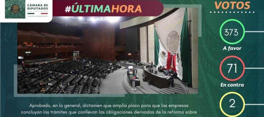 Diputados aprueban prórroga de un mes a reforma de subcontratación laboral