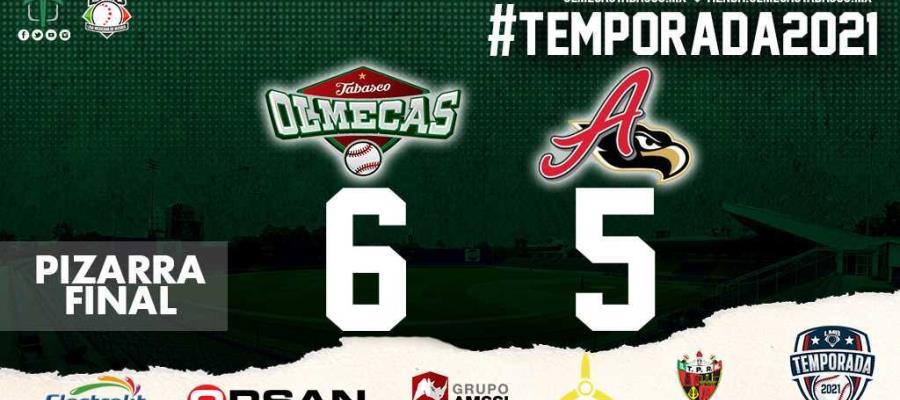 Olmecas derrotan 6-5 a el Águila y sacan ventaja en Veracruz