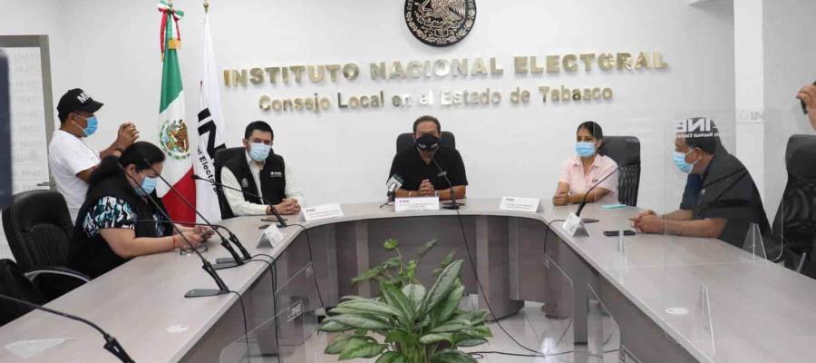 En Tabasco, el INE logró instalar las mil 053 mesas receptoras previstas para la consulta