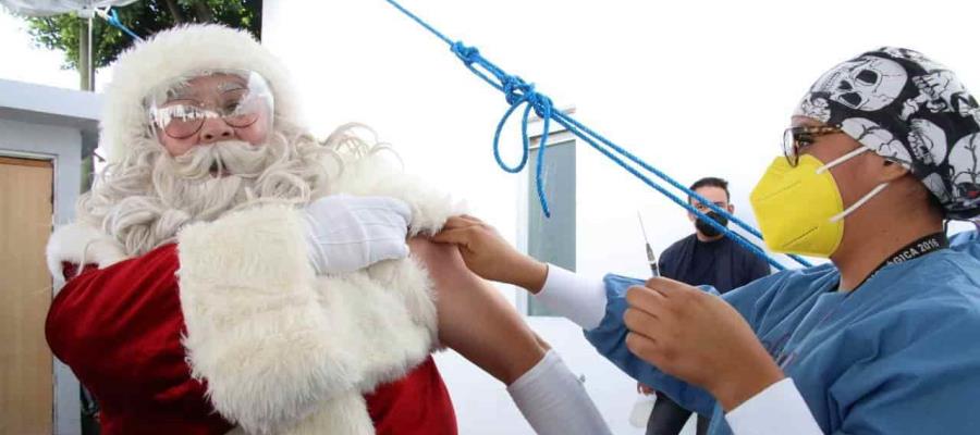 ¡Se salva la Navidad! Santa Claus se vacunó contra el COVID-19 en Puebla ¡Se salva la Navidad! Santa Claus se vacunó contra el COVID-19 en Puebla