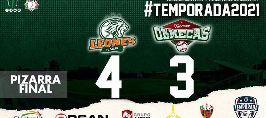 Cae olmecas de nuevo ante leones en su penúltimo juego del calendario de la LMB
