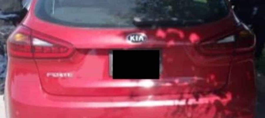 Recuperan vehículo con reporte de robo en Villahermosa