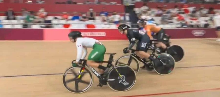 Daniela Gaxiola termina en posición 11 de la final de keirin en ciclismo de pista