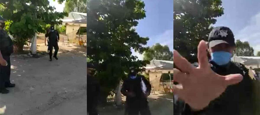 Repartidor de comida rápida denuncia agresión de elementos de SSPC Repartidor de comida rápida denuncia agresión de elementos de SSPC