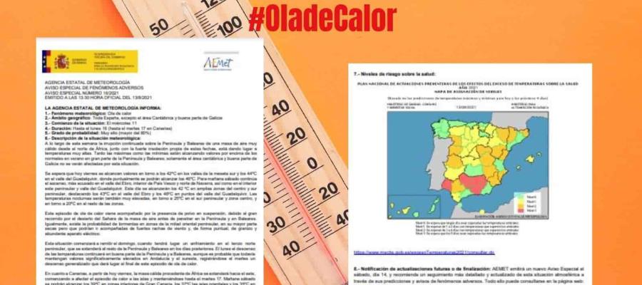 ‘Asa’ a España inusual ola de calor; llegará hasta los 43 grados, precisa Alberto Peláez