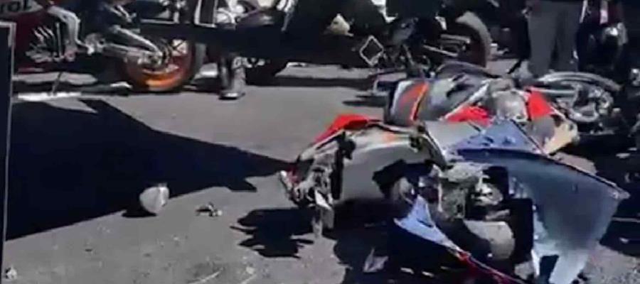 Accidente en la autopista México-Cuernavaca deja seis motociclistas muertos 