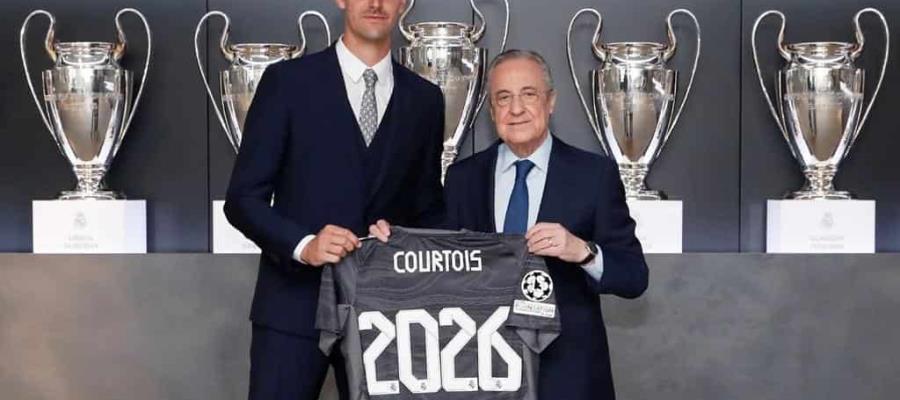Courtois será portero del Real Madrid hasta 2026