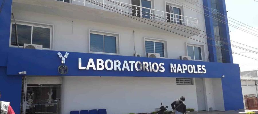 Contabiliza Laboratorio Nápoles hasta 10 casos positivos diarios de coronavirus