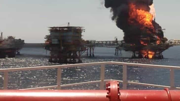 Reporta Pemex caída en producción de 2.58% en agosto, tras incendio en plataforma E-Ku-A2