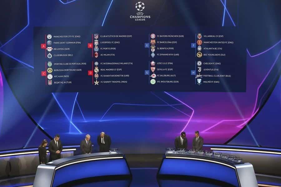 Listos los grupos de la Champions League