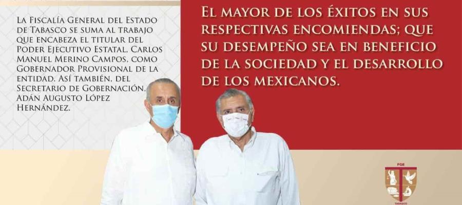 Se suma FGE al trabajo del gobernador Carlos Manuel Merino