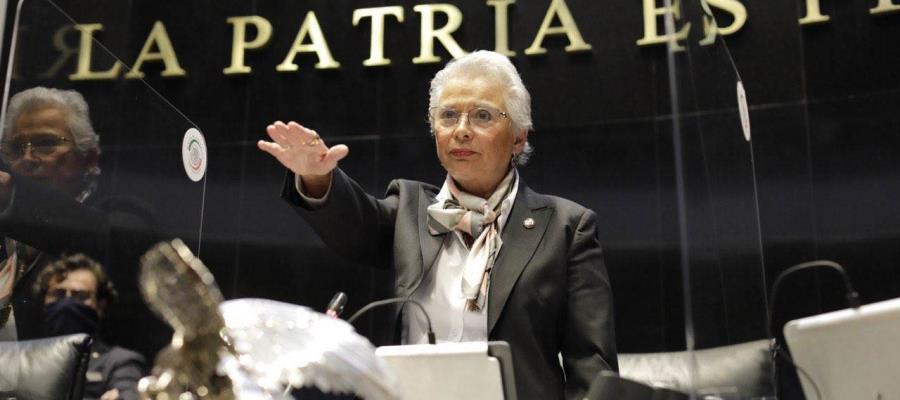 “Trabajaré por y para las mujeres de México”, señala Sánchez Cordero al asumir Presidencia del Senado “Trabajaré por y para las mujeres de México”, señala Sánchez Cordero al asumir Presidencia del Senado